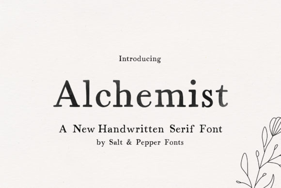 Alchemist: A Handwritten Serif Font for Modern Projects