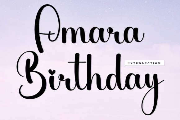 Amara Birthday: A Creative Font for Artisan Branding