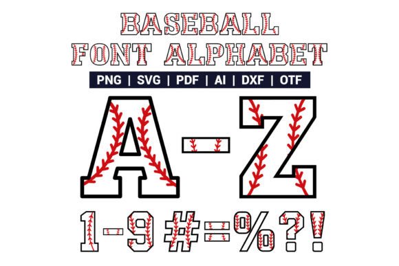 Baseball Alphabet: The Ultimate Sporty Typeface for Bold Designs