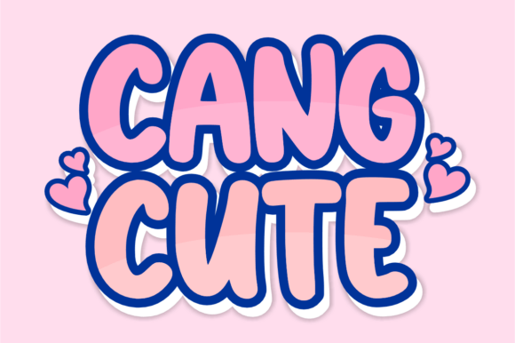 Cang Cute: The Playful Stacked Font for Bold Branding