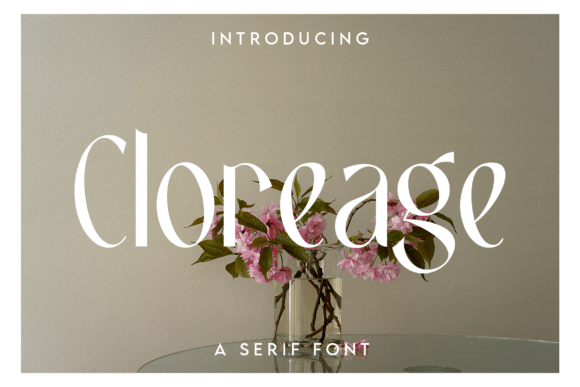 Cloreage: The Minimalist Serif for Modern Brands
