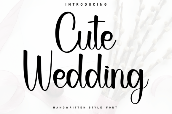 Cute Wedding: A Handwritten Font That Dances on the Page