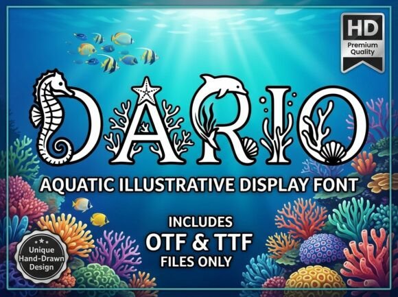 Dario: The Oceanic Display Typeface That Captures Adventure