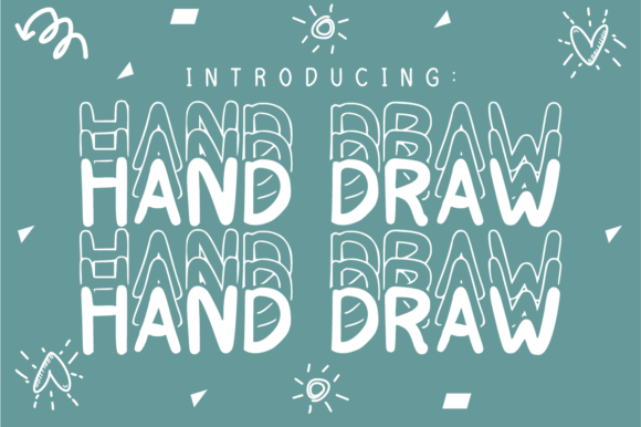 Hand Draw: The Stacked Font That Creates Instant Retro Motion