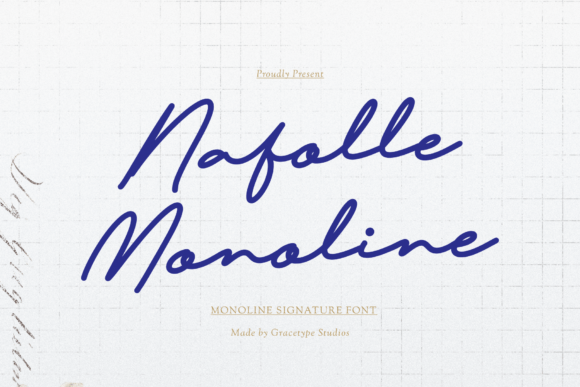 Nafolle Monoline: Your Go-To Signature Script Font