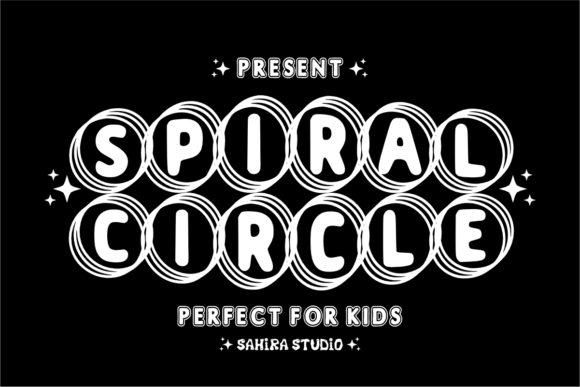 Spiral Circle: Infusing Energetic Whimsy into Modern Typography