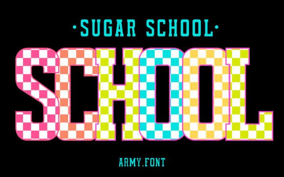Sugar School Check: A Fresh Take on Display Typography