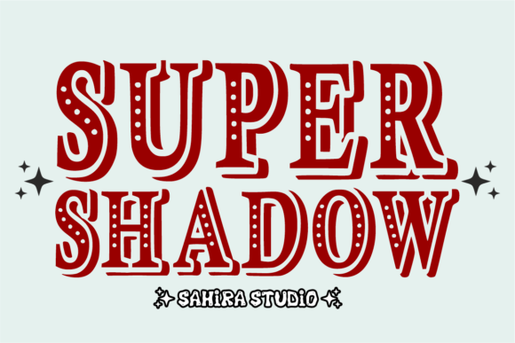 Super Shadow: A Retro Display Font with Classic Character