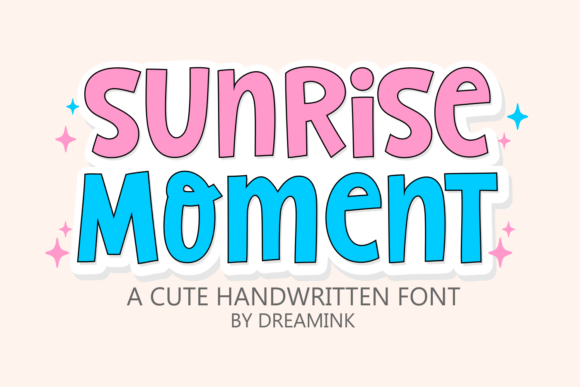 Unleash Creative Joy with the Sunrise Moment Typeface