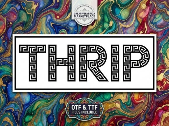 Unleashing Thrip: A Bold Display Font for Impactful Design