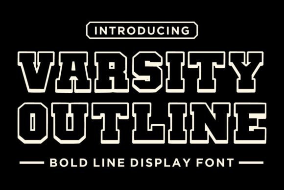 Varsity Outline: A Modern Sporty Edge for Your Designs