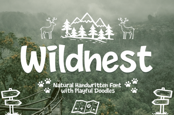 Wildnest: A Creative Font for Nature-Inspired Design